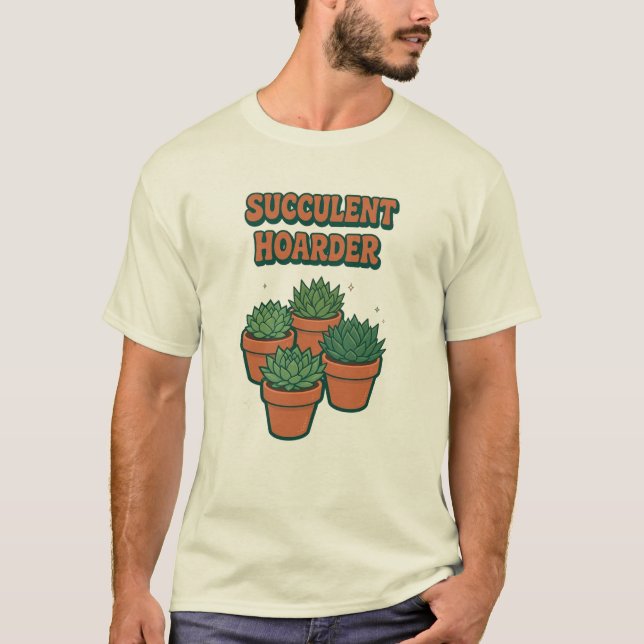 Camiseta do Acumulador de Suculentas (Frente)