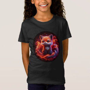 Camiseta do adorável filhote de raposa vermelha