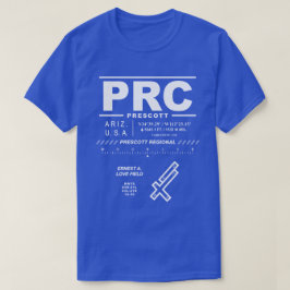 Camiseta do Aeroporto Regional de Prescott PRC