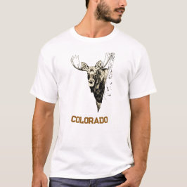camiseta do alce do Colorado 