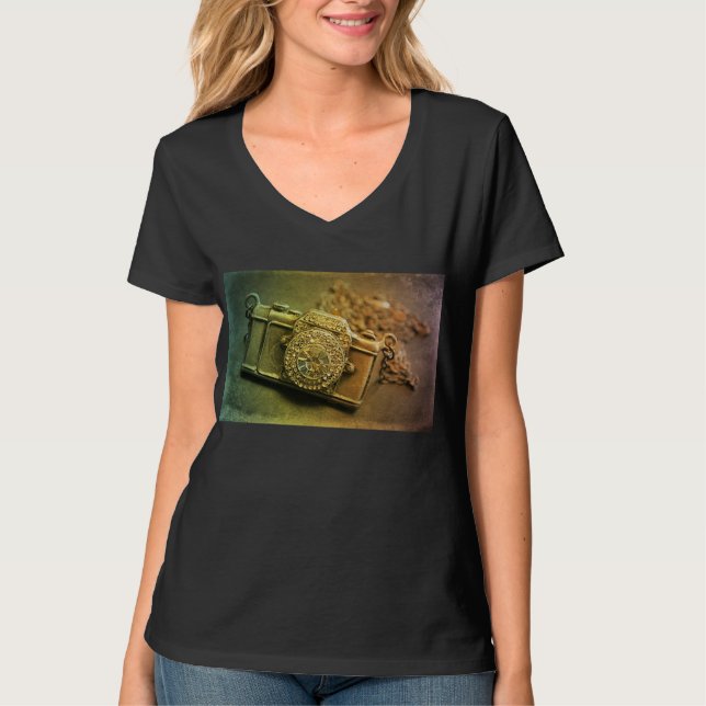 Camiseta do amante da câmera. (Frente)