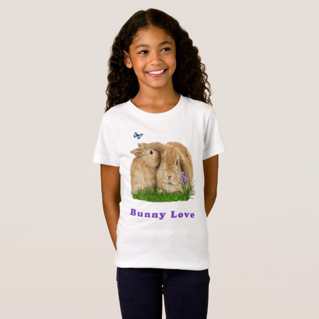 Camiseta do Amor de Coelho (Frente Completa)