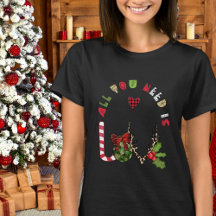 Camiseta do Amor de Natal – Enfeite e Galhadas