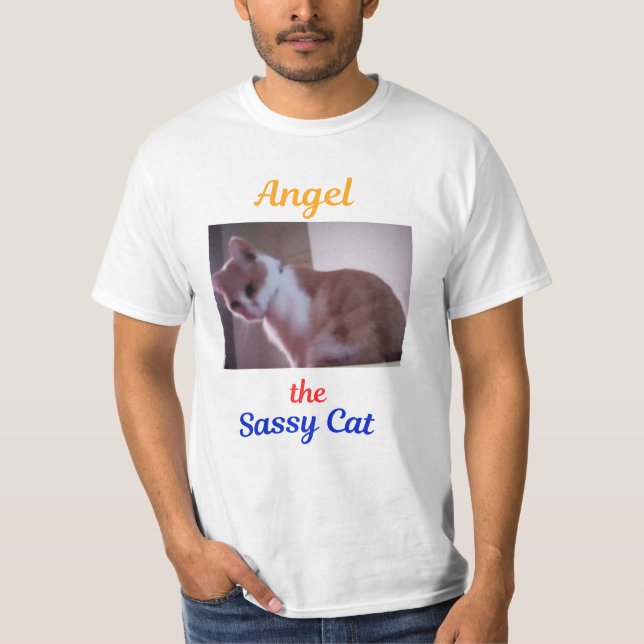 Camiseta do Anjo o Gato Atrevido (Frente)