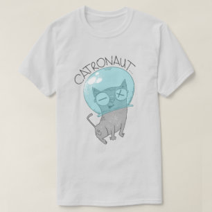 Camiseta do Astronauta de Gato