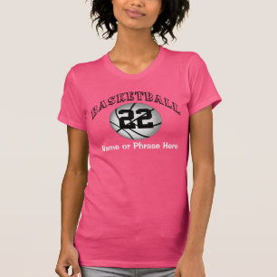 Camiseta do basquetebol das mulheres numeradas