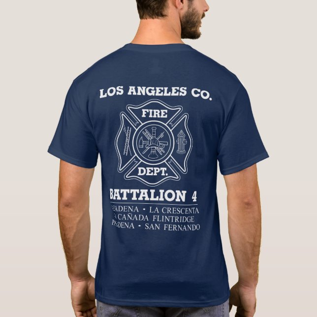 Camiseta do Batalhão 4 do Corpo de Bombeiros de Lo (Verso)