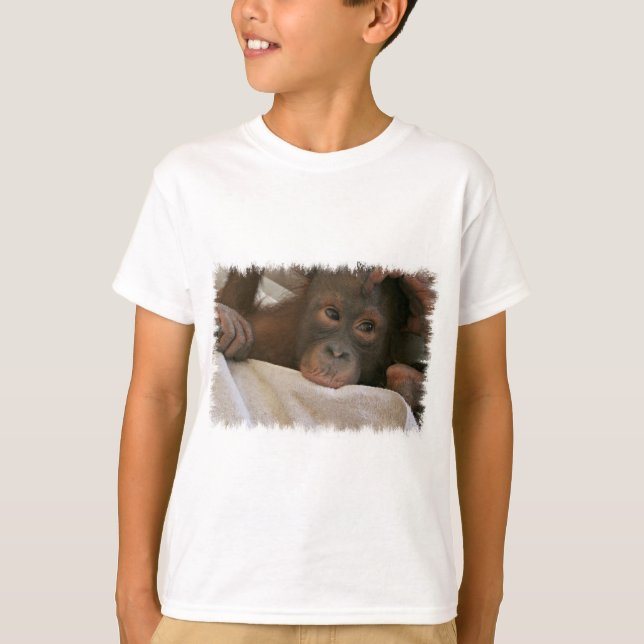 Camiseta do bebê chimp (Frente)