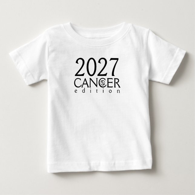 Camiseta do Bebê com símbolo da edição Câncer de 2 (Frente)