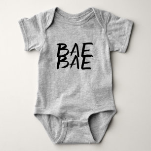 Camiseta Do bebê engraçado na moda do hipster dos bae de