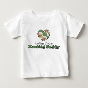Camiseta Do bebê futuro do amigo da caça do pai T longo d