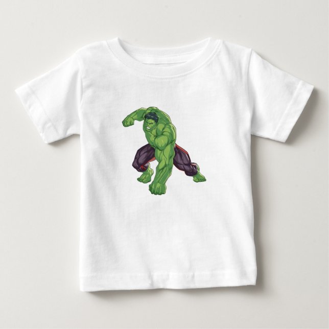 Camiseta do Bebê Hulk Fofo (Frente)