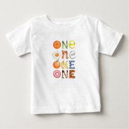Camiseta do Bebê no Primeiro Aniversário - Comida