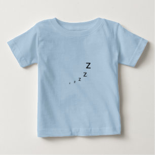 Camiseta do Bebê Sonolento Zzz Fofo - Hora da Sone