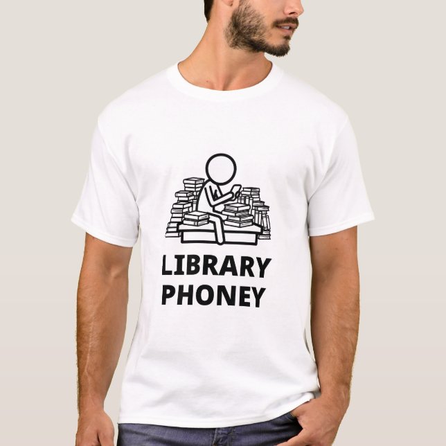 Camiseta do Biblioteca Phoney (Frente)