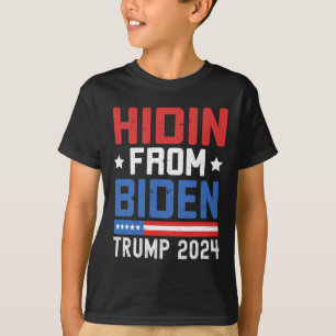 Camiseta Do Biden Kids Men Trump 2024 Engraçado Anti Joe Bi