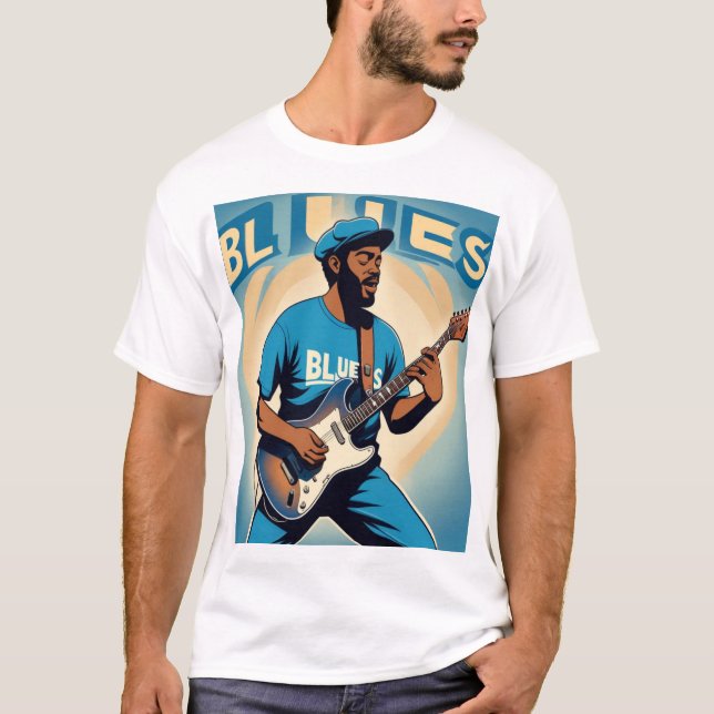 Camiseta do Blues Vibe: Sinta o ritmo (Frente)