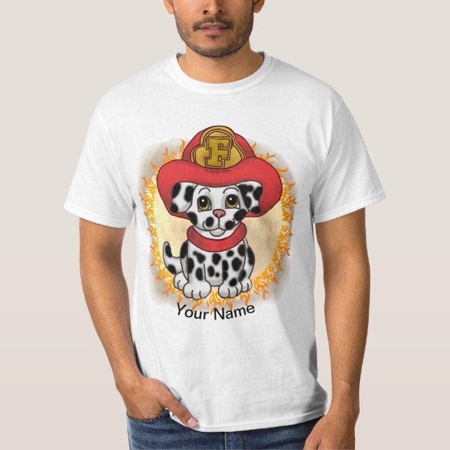 Camiseta do Bombeiro Cachorro Puppy (Frente)