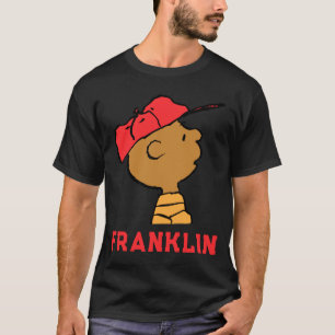 Camiseta do boné de beisebol do Franklin Peanuts