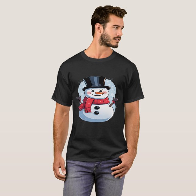 Camiseta do Boneco de Neve (Frente Completa)