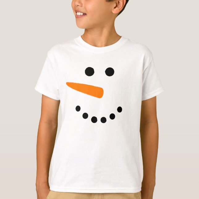 Camiseta do boneco de neve (Frente)