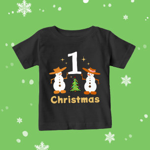 Camiseta Do boneco de neve de Natal