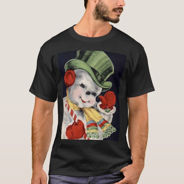 Camiseta do Boneco de Neve Vintage (Frente)