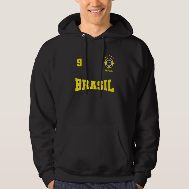 Camiseta do Brasil 2022 Azul número 9 (Frente)