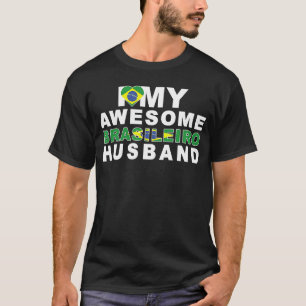 Camiseta do Brasil Bandeira Amo Meu Brasileiro