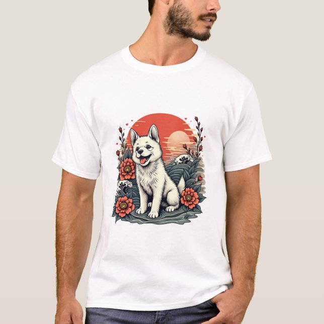 Camiseta do Cachorrinho Engraçado | Presente Perfe (Frente)