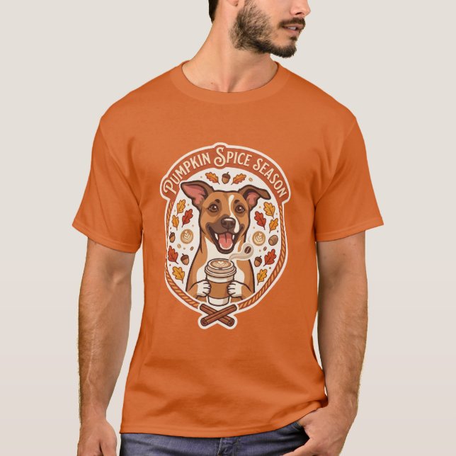 Camiseta do cachorro com especiarias de abóbora (Frente)
