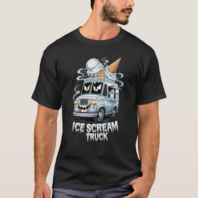 Camiseta do Caminhão de Sorvete Assustador (Frente)