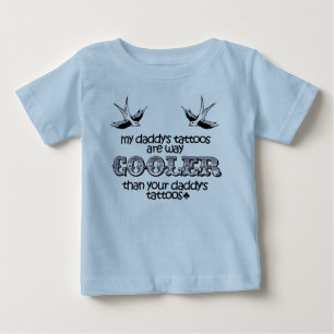 Camiseta Do "camisa do bebê dos tatuagens meu pai"