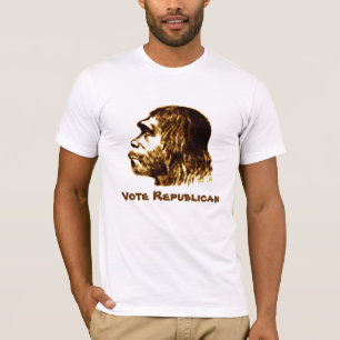 Camiseta Do "camisa do republicano voto" do Neanderthal