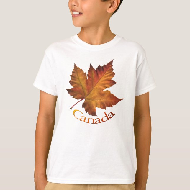 Camiseta do Canadá "Maple Leaf Kid" Souvenir (Frente)