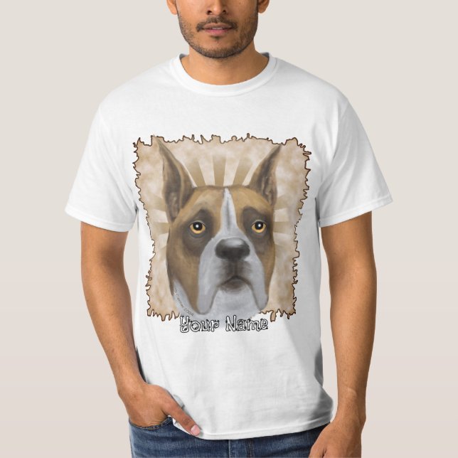 Camiseta do cão Boxer (Frente)