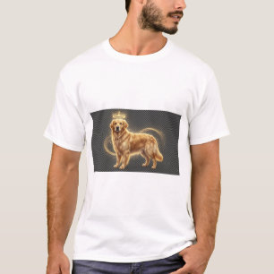 Camiseta do Cão Fantasia Dourado