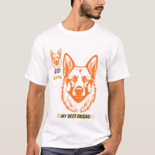camiseta do cão pastor alemão