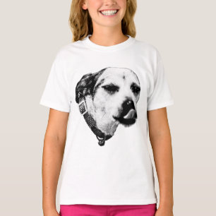 Camiseta do Cão Piscando – Estilo de Foto Ousada