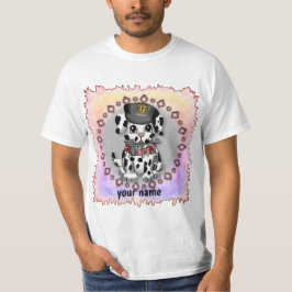 Camiseta do cão policial manchado