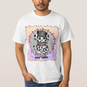Camiseta do cão policial manchado