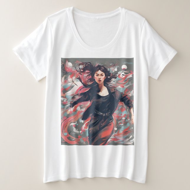 Camiseta do caos para mulheres (Frente do Design)