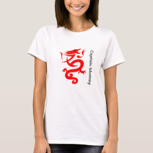 Camiseta do Capitão Mamãe, Tee Dia de as mães F