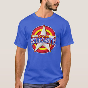 Camiseta do Capitão Sarcástico Super Hero Style