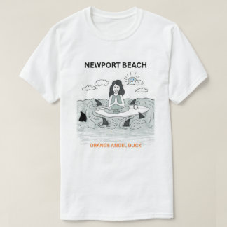 CAMISETA DO CAPÍTULO DE NEWPORT BEACH DO ANJO LARA