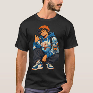 Camiseta do cara urbano de San Francisco