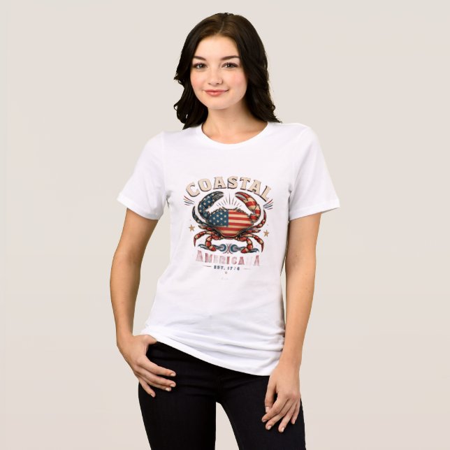 Camiseta do Caranguejo da Coastal America (Frente Completa)