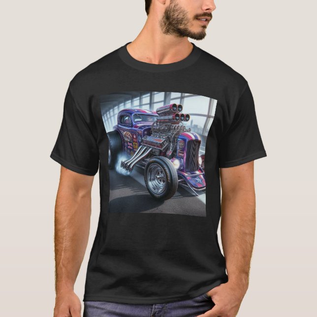 Camiseta do carro Custom Classic Dragster (Frente)