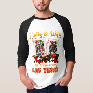 Camiseta do Casamento de Las Vegas Hubby Wifey