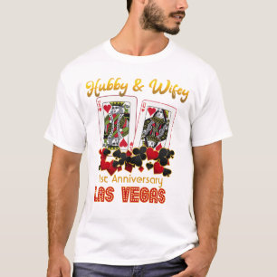 Camiseta do Casamento de Las Vegas Hubby Wifey